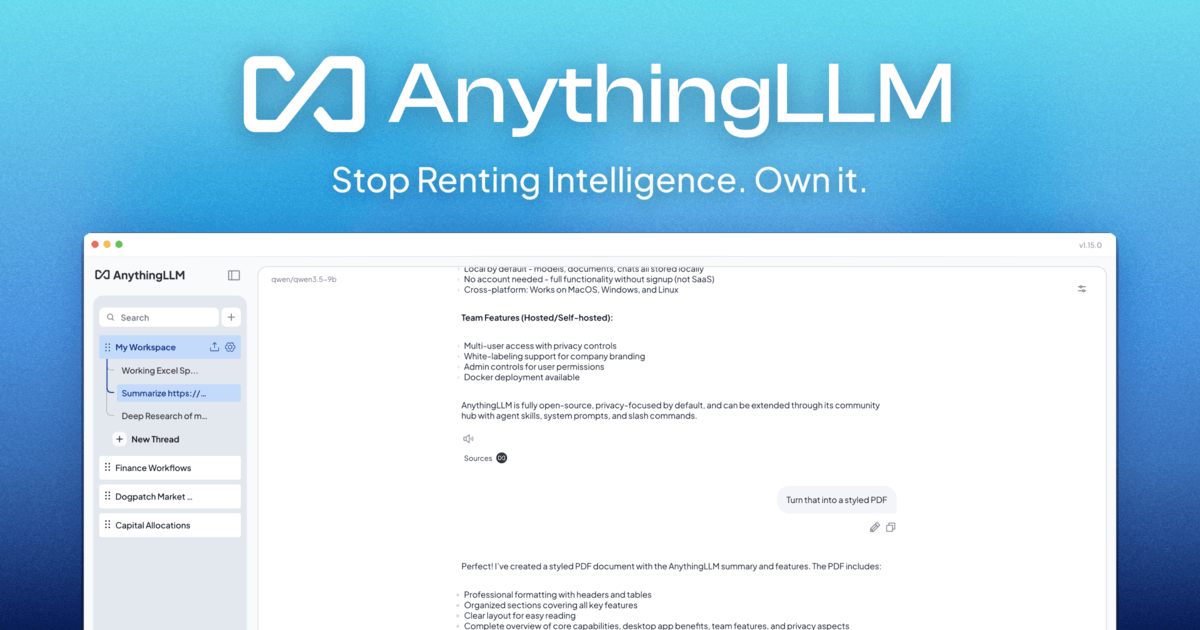 AnythingLLM product image