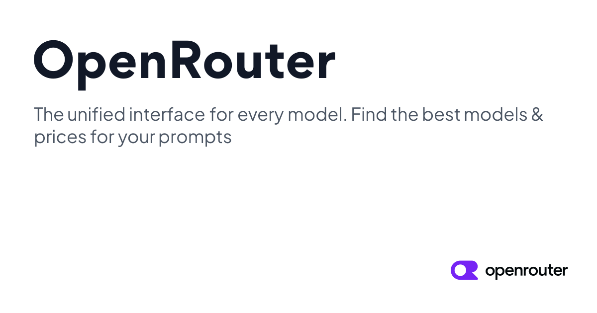 OpenRouter product image