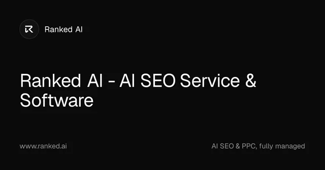 Ranked AI product image